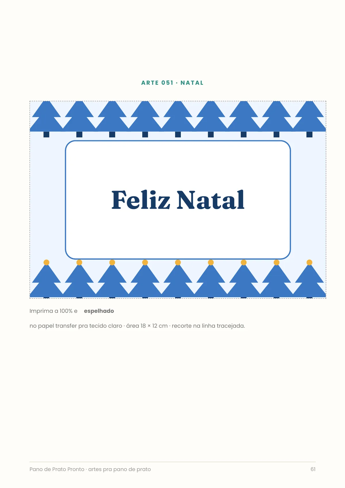 Página real do PDF Pano de Prato Pronto: arte de Natal